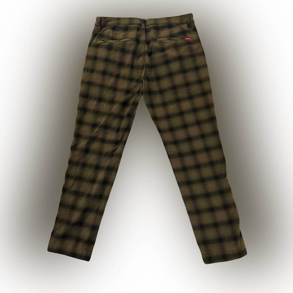 Levi's Men's Plaid XX Chinos - Black and Brown - Picture 2 of 5